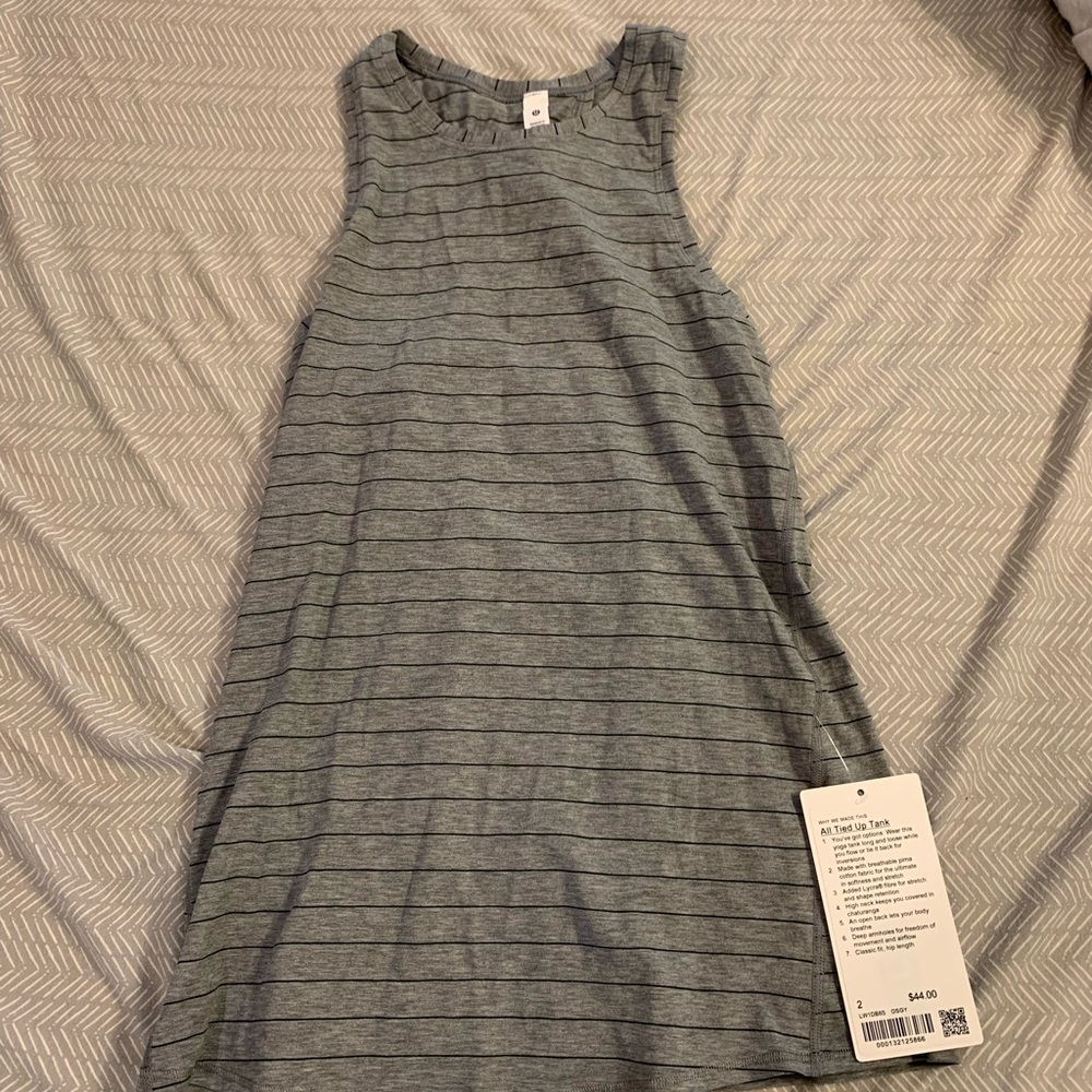 All tied up Lululemon tank
